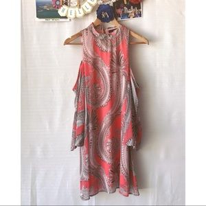 J Roberts Cold Shoulder Mini Dress